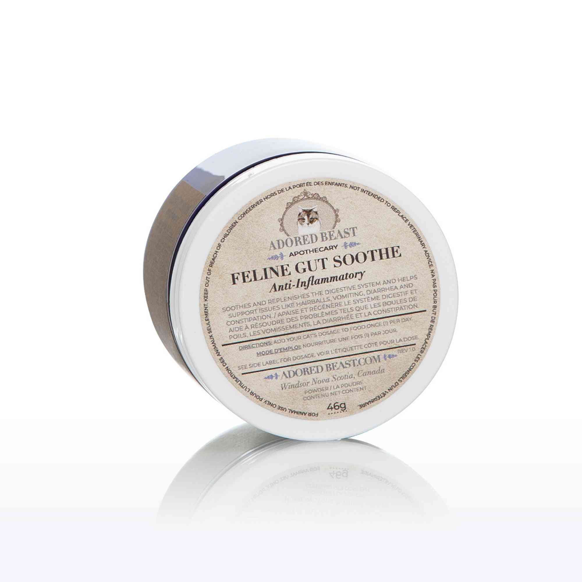 Feline Gut Soothe 46g pre and probiotic by adored beast