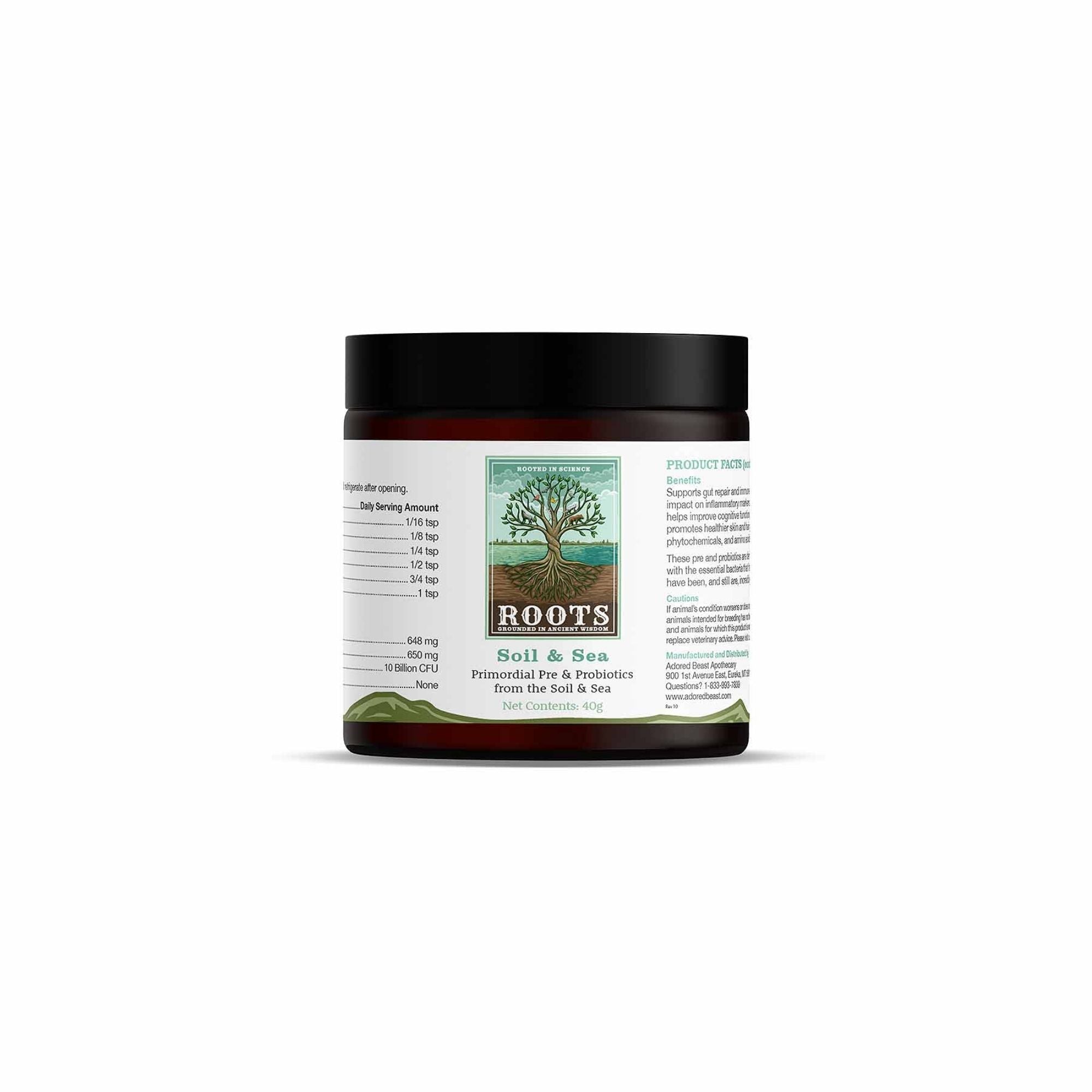 Soil & Sea Probiotic for Dogs and Cats Adored Beast 40g