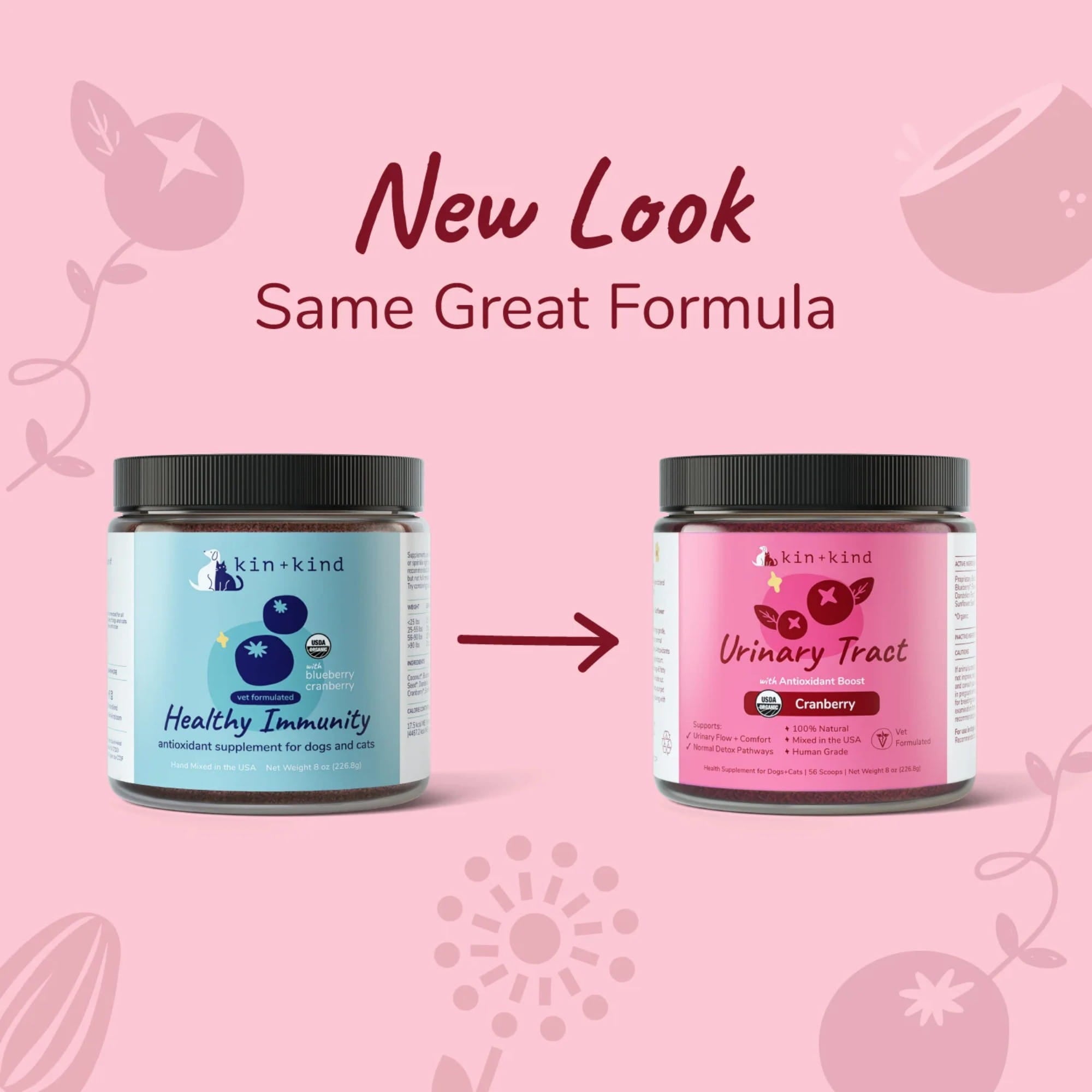 Kin+Kind Urinary Tract Antioxidant Boost New Look for Healthy Immunity