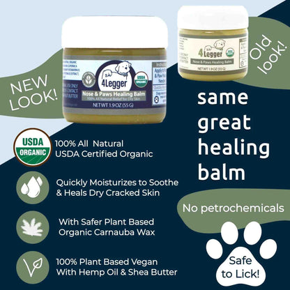 4-legger healing balm usda certified organic healing balm for dog nose and paw pads new look and benefits