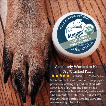 4-legger healing balm usda certified organic healing balm for dog nose and paw pads review