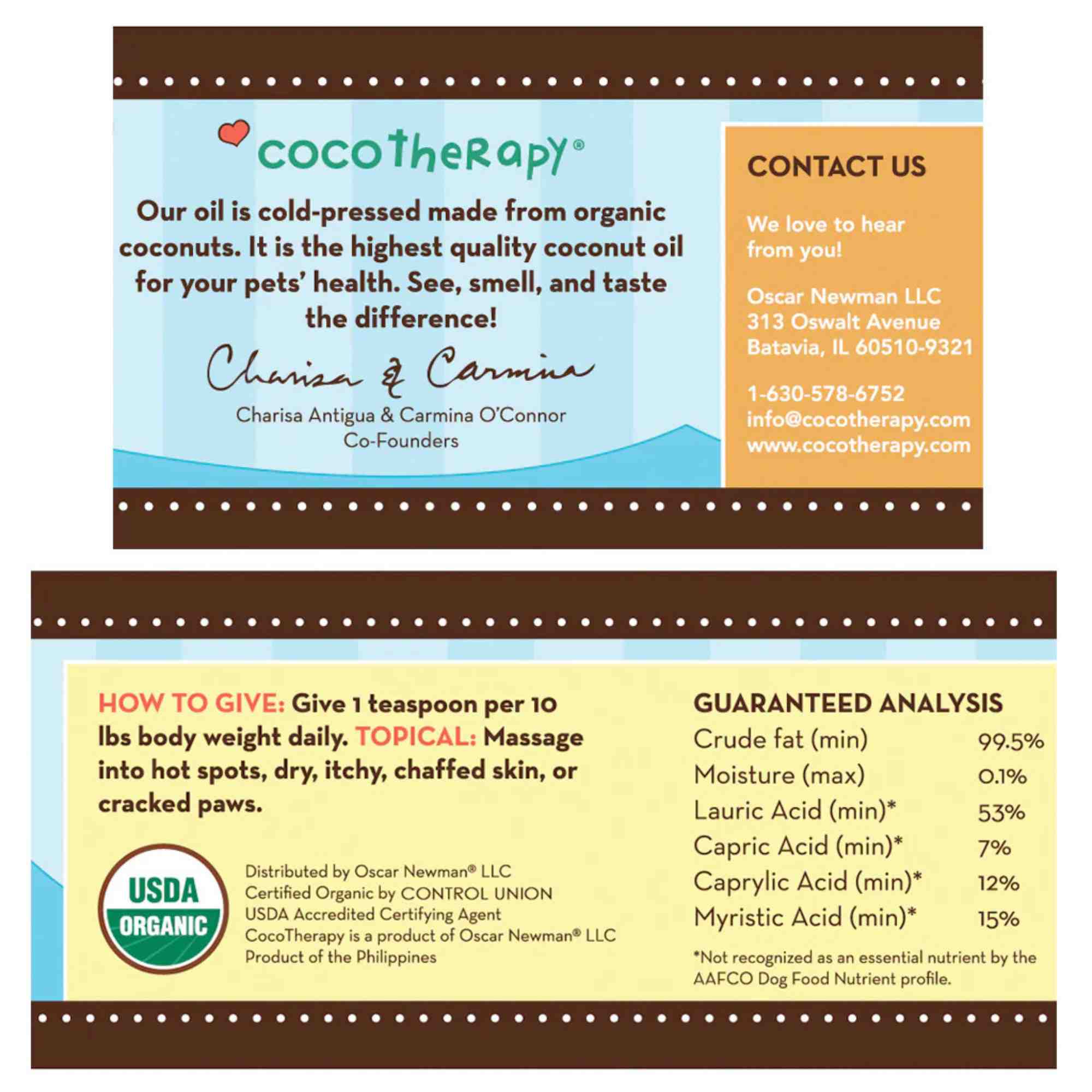 Virgin Coconut Oil - USDA Certified Organic Coconut Oil