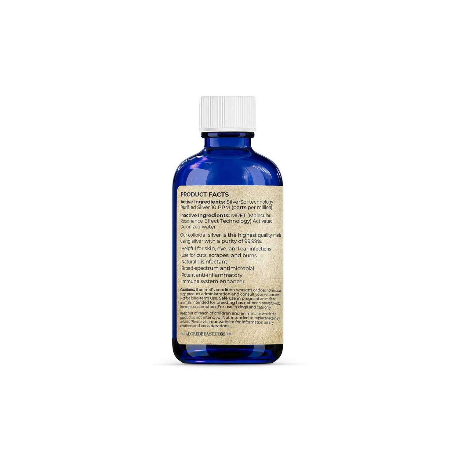 Colloidal Silversol MRET Activated Adored Beast Product Facts