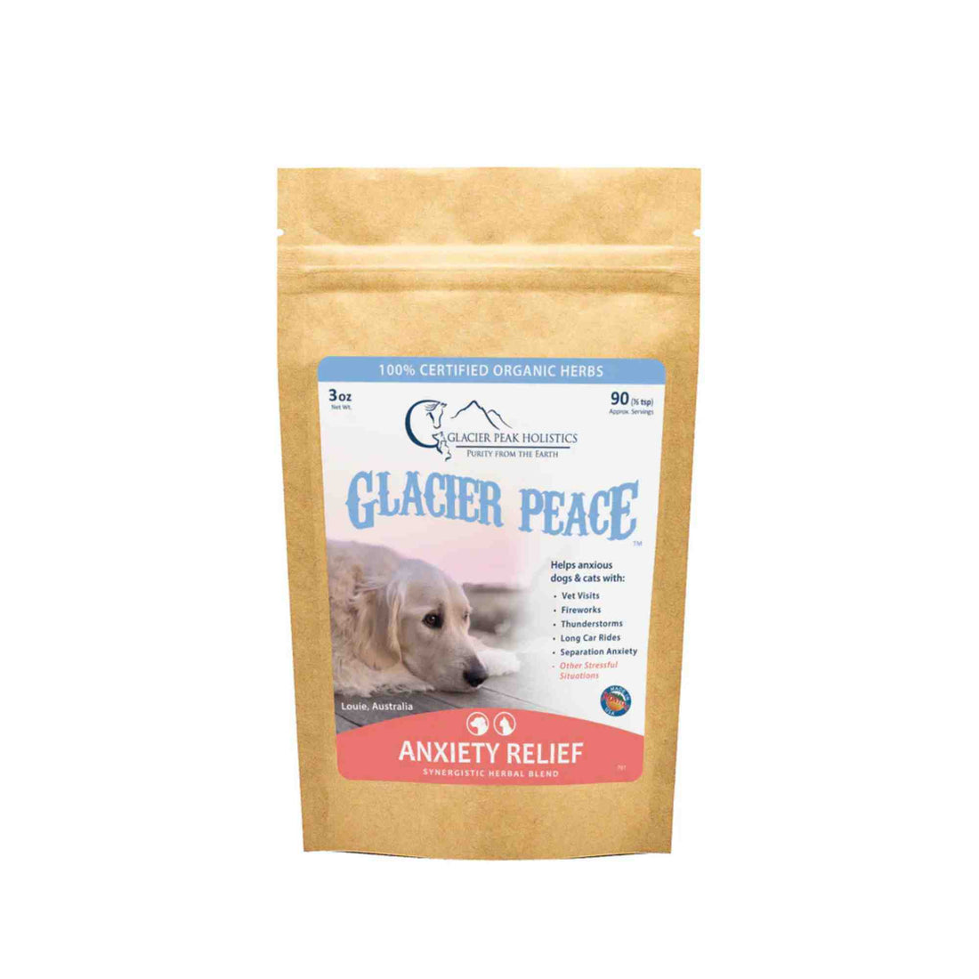 Glacier Peace by Glacier Peak Holistics in a 3oz Pouch