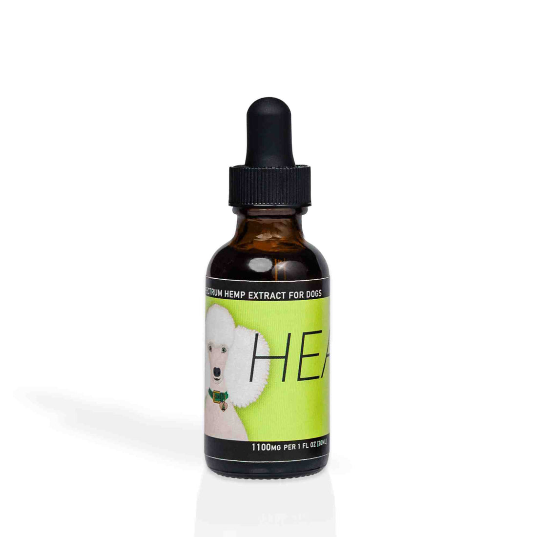 Heal - Full Spectrum Hemp Extract Oil - front of bottle 1 fl oz bottle 1100mg