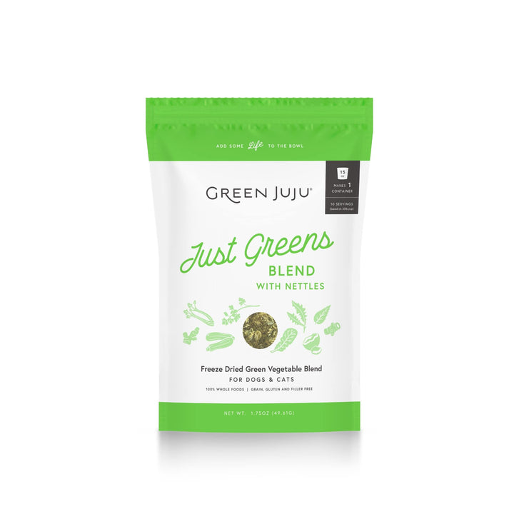 Green Juju Just Greens organic vegetable and bone broth topper for dogs