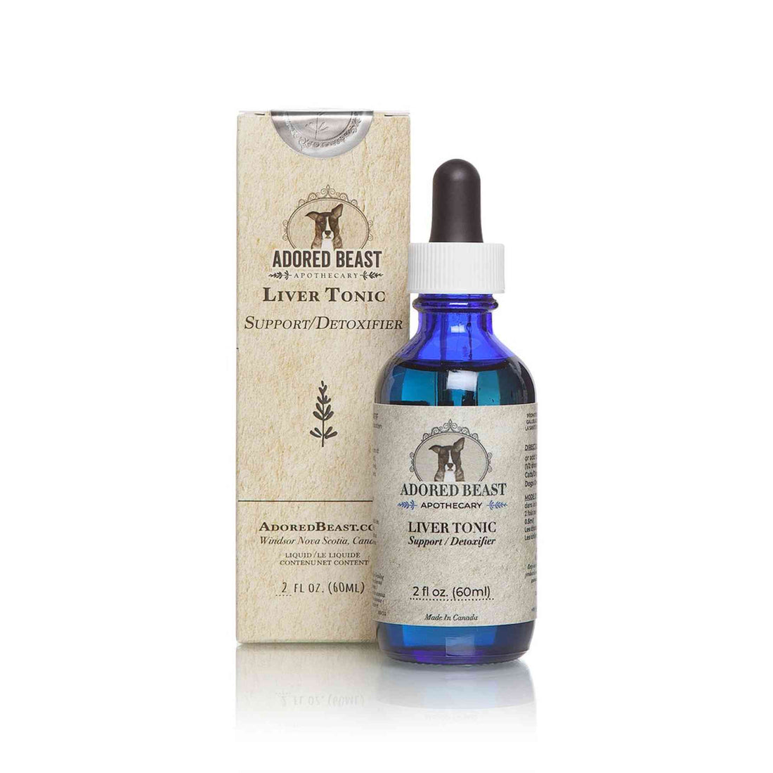 Liver Tonic 60ml Adored Beast Detox Support Cats and Dogs