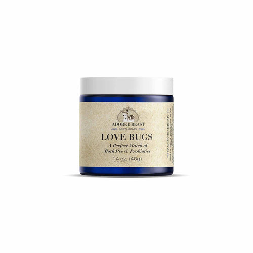 Adored Beast Love Bugs pre and probiotic for dogs and cats, 40g jar