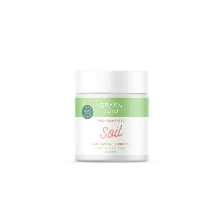 Green Juju SOIL wild-fermented plant-based probiotic jar for dogs and cats