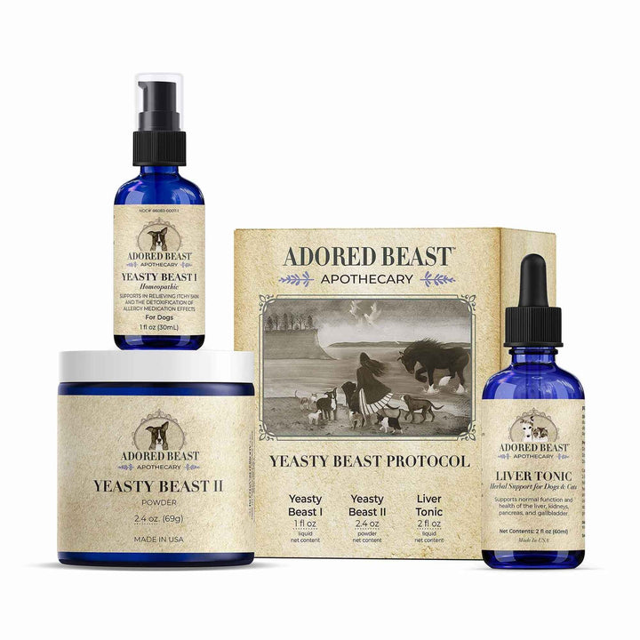 Yeasty Beast Protocol three product kit for dogs with yeast and recurring ear infections