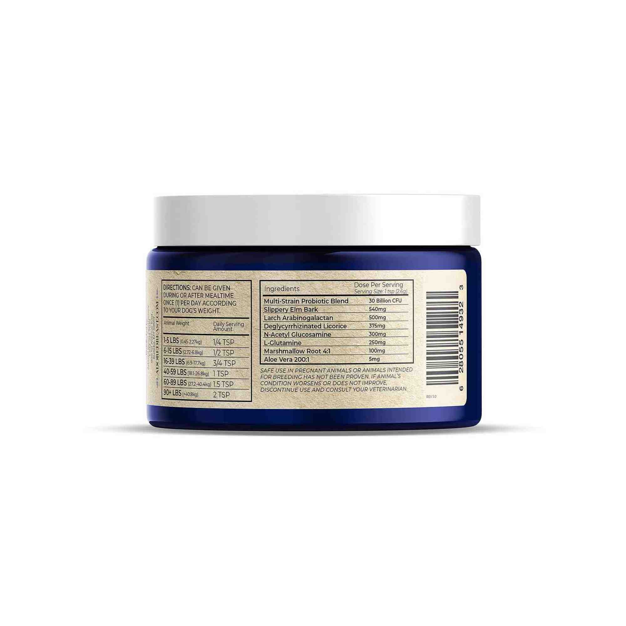 Adored Beast Canine Gut Soothe Ingredient List