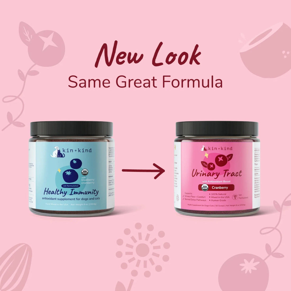 Kin+Kind Urinary Tract Antioxidant Boost New Look for Healthy Immunity